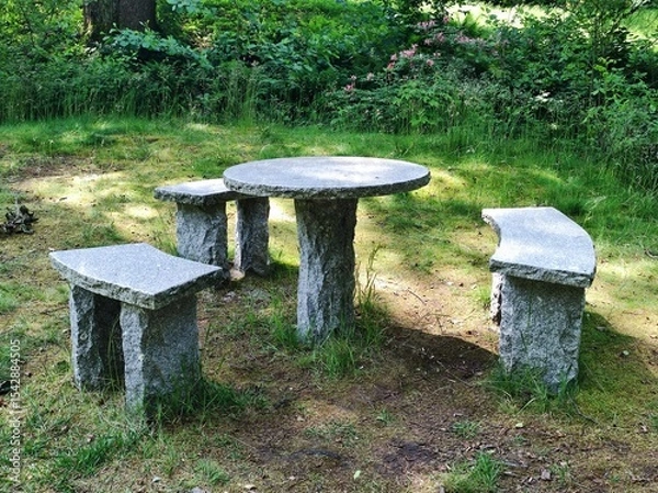 Obraz bench in the park