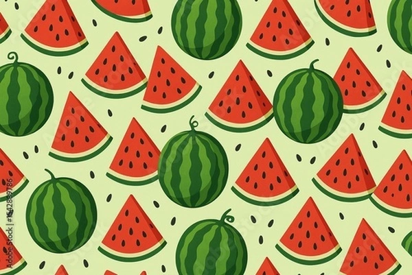 Obraz watermelon seamless pattern