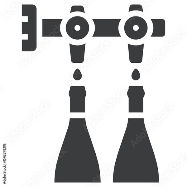 Fototapeta Line Bottom Icon