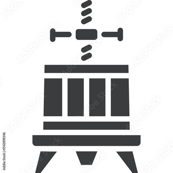 Obraz Wine Press Icon