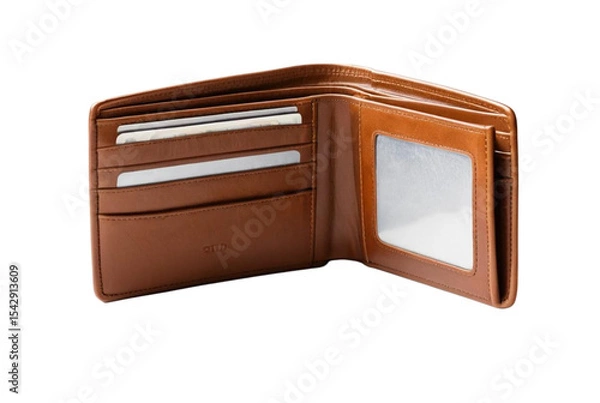 Obraz Open empty brown wallet reveals nothing