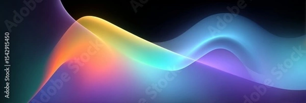 Fototapeta Abstract Colorful Flowing Lines