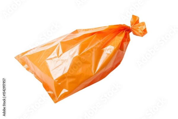 Obraz Orange plastic bag on table