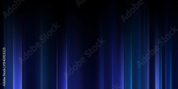 Fototapeta Abstract dark blue background with vertical light streaks, creating a modern and elegant backdrop for technology or corporate design
