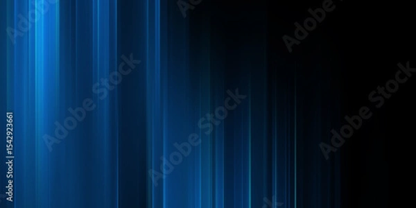 Fototapeta Abstract dark blue background with vertical light streaks, creating a modern and elegant backdrop for technology or corporate design
