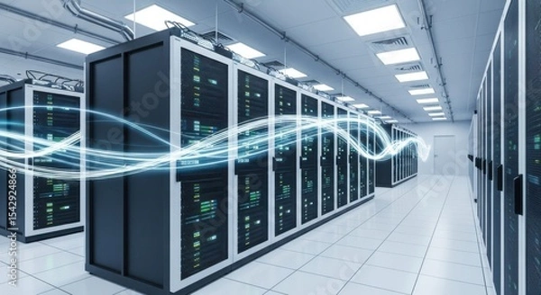 Obraz Data Center for Fast Internet Connection Servers