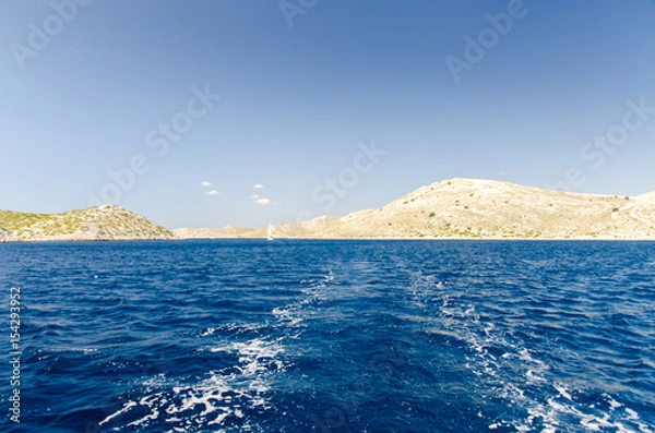 Obraz Rückblick am Segelboot