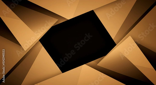 Fototapeta Stunning Brown Geometric Abstract Background: Modern Design for Presentations