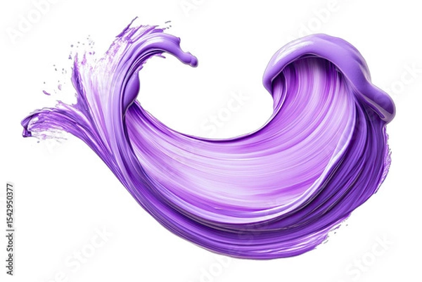 Fototapeta Fluid, vibrant purple abstract swirl
