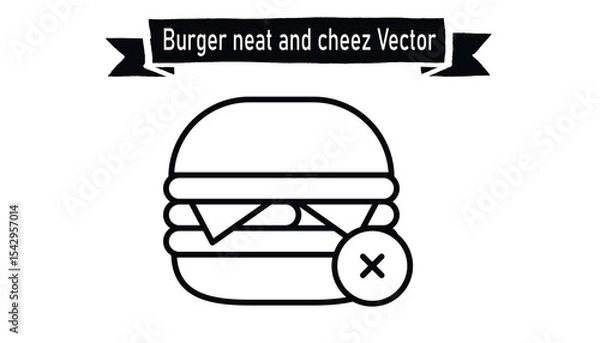 Fototapeta Gurger neat and cheez vector 