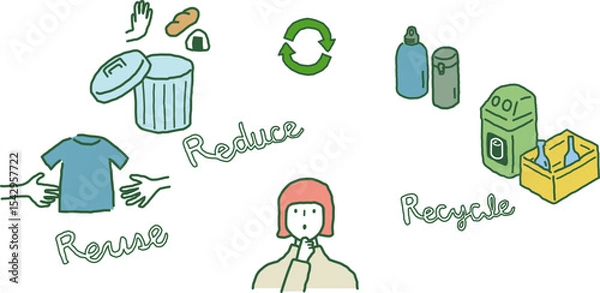 Obraz 3R 　ベクターイラスト