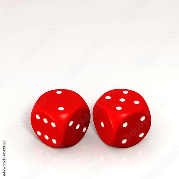 Obraz Two red dice