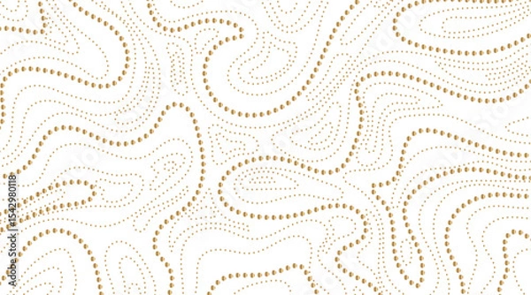 Obraz Golden Halftone Texture Background Design