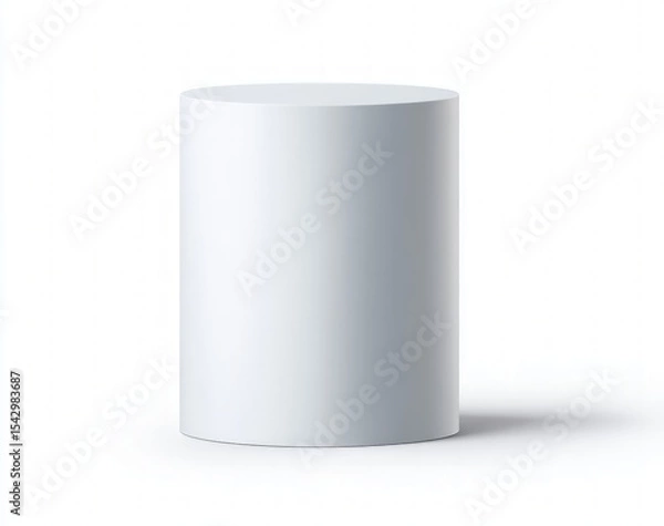 Obraz Blank White Cylinder Display Stand
