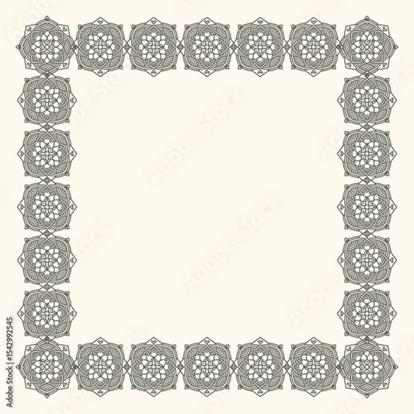 Fototapeta Minimalist hand drawn vector frame. Art for greeting cards, wedding invitations, poster design, postcards, branding, logo design, background.