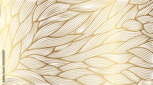 Obraz Radiant Abstract Gold Leaf Design Visual