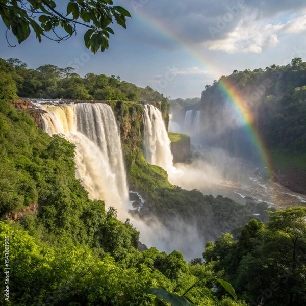Obraz niagara falls from the rainbow