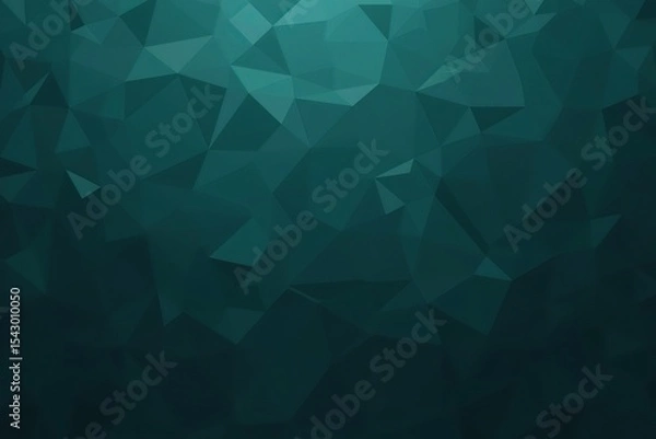 Fototapeta Abstract blue geometric background with triangle shapes and digital texture design