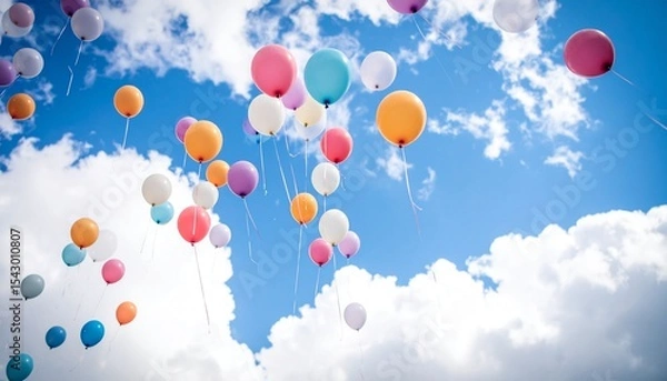 Obraz 🎈空高く舞い上がる風船
