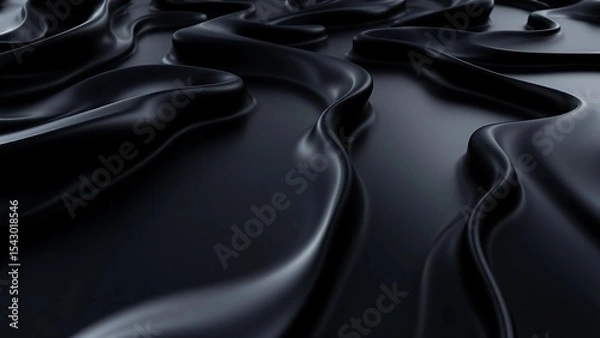 Fototapeta A photo featuring a series of elongated, dark lines that resemble a sleek.