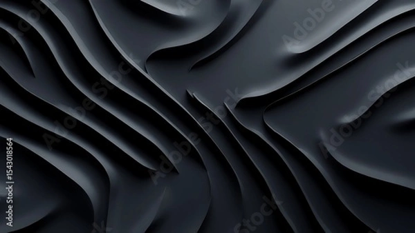 Fototapeta A photo featuring a series of elongated, dark lines that resemble a sleek.