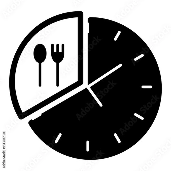 Fototapeta Intermittent fasting icon