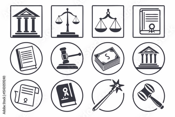 Fototapeta set of icons of chemistry