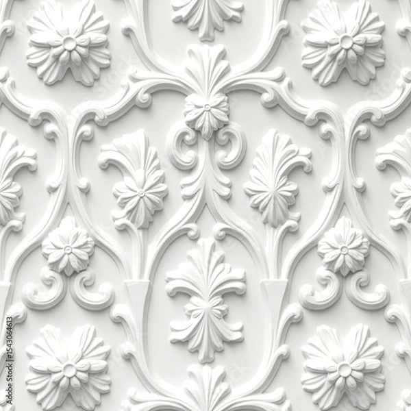 Fototapeta seamless pattern with floral elements