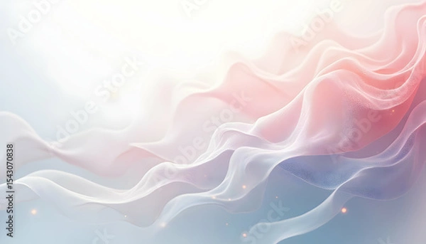 Obraz Abstract Soft Flowing Forms in Pastel Colors for Backgrounds and Designs