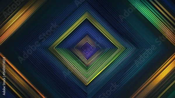Obraz Abstract geometric pattern with vibrant colors