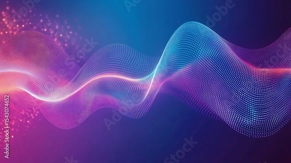 Obraz Abstract digital wave (77)
