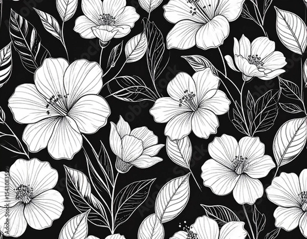 Obraz Floral Line Art