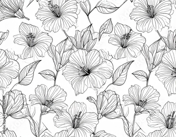 Obraz Floral Line Art