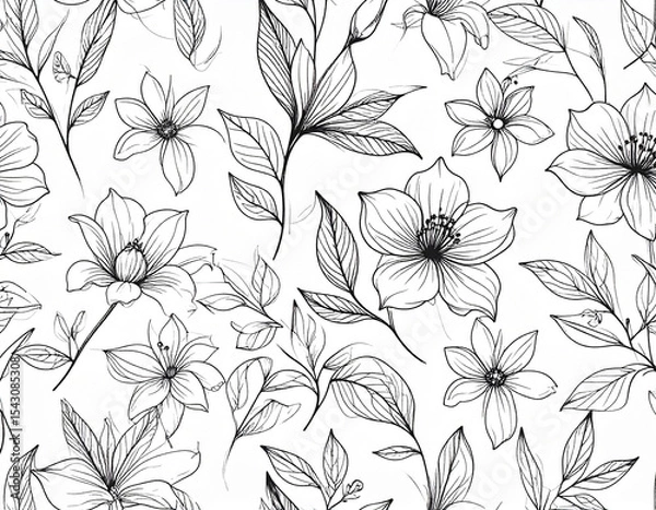 Obraz Floral Line Art