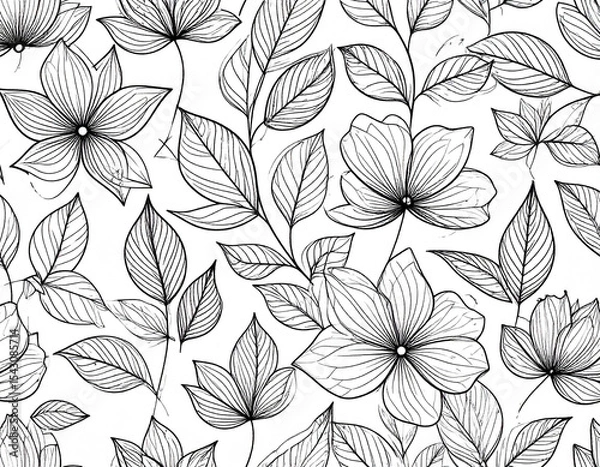 Obraz Floral Line Art