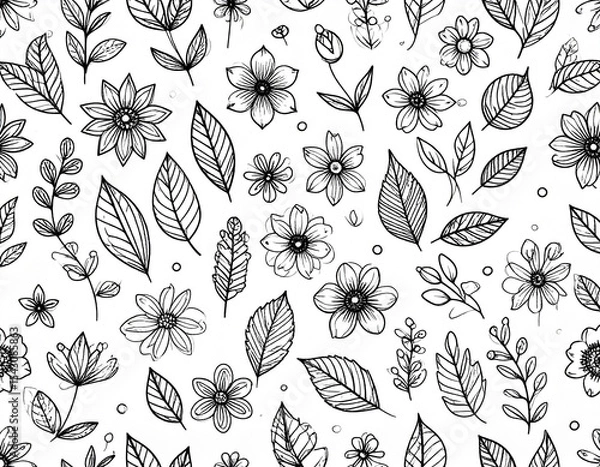 Obraz Floral Line Art