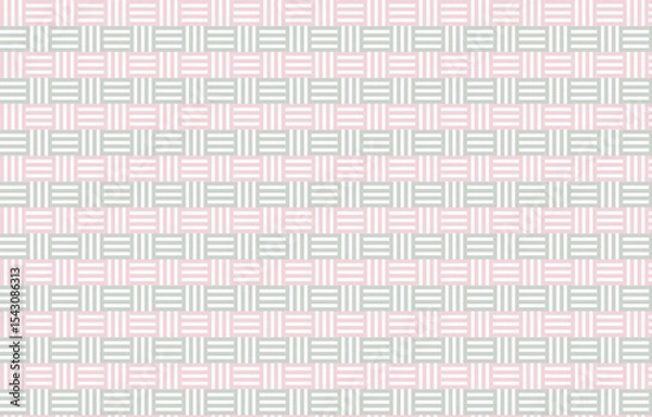 Obraz line fabric pattern cloth minimal geometric lines stripes green pink texture textile seamless