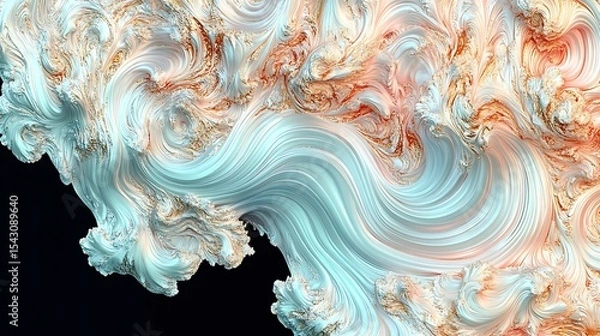 Fototapeta Abstract swirls of pastel colors (2)