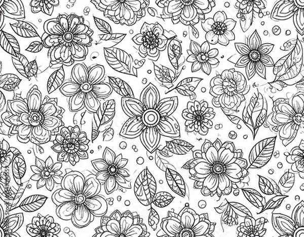 Obraz Floral Line Art