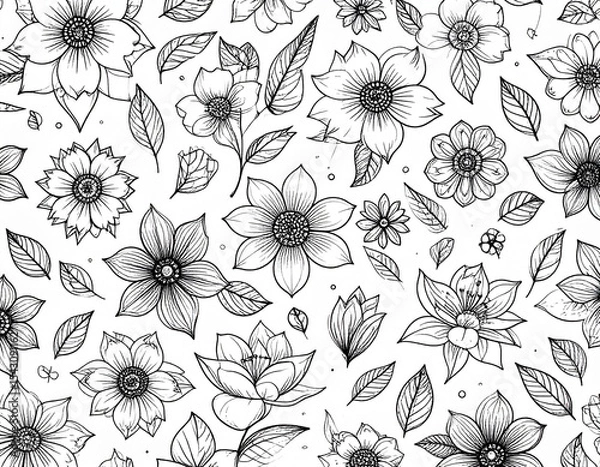 Obraz Floral Line Art