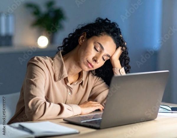 Obraz コンピューターで仕事をする人のイメージ