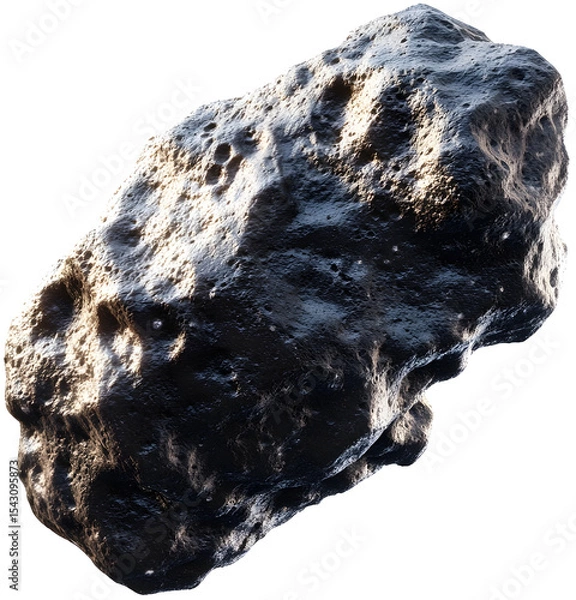 Obraz Asteroid Cluster Floating in High-Definition 3D Space