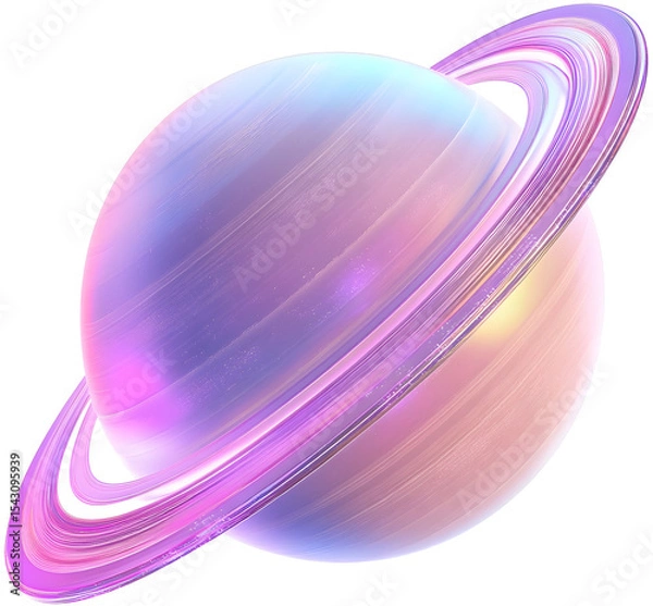 Obraz Futuristic Holographic Planet with Sci-Fi Inspired 3D