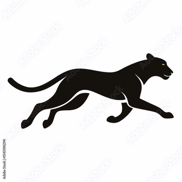 Fototapeta silhouette of a cheetah