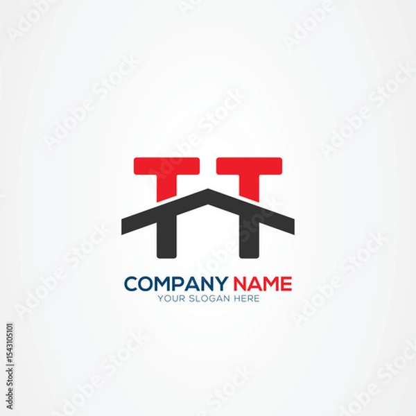 Fototapeta T TT Creative Modern Letters Logo Design Element