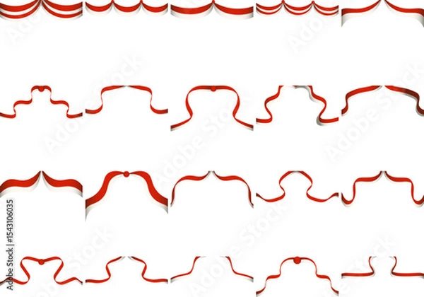 Obraz Indonesian Flag Decoration
