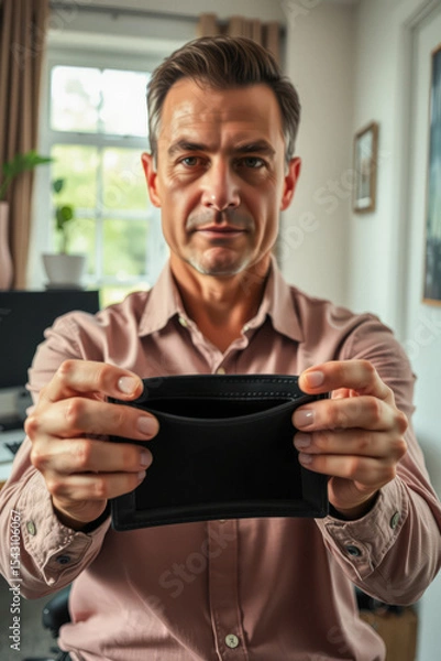 Fototapeta Empty Wallet Financial Distress