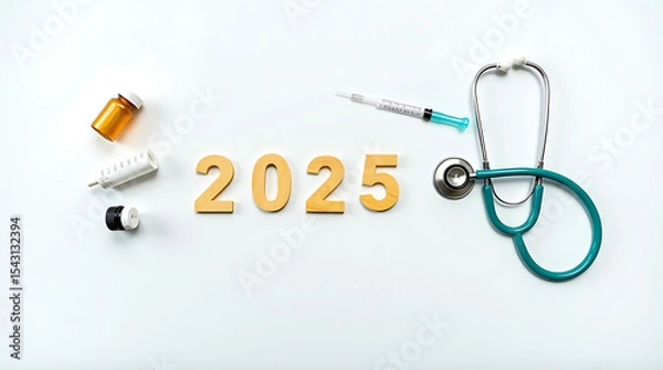 Fototapeta 2025 Healthcare Concept with Medical Tools and Supplies.