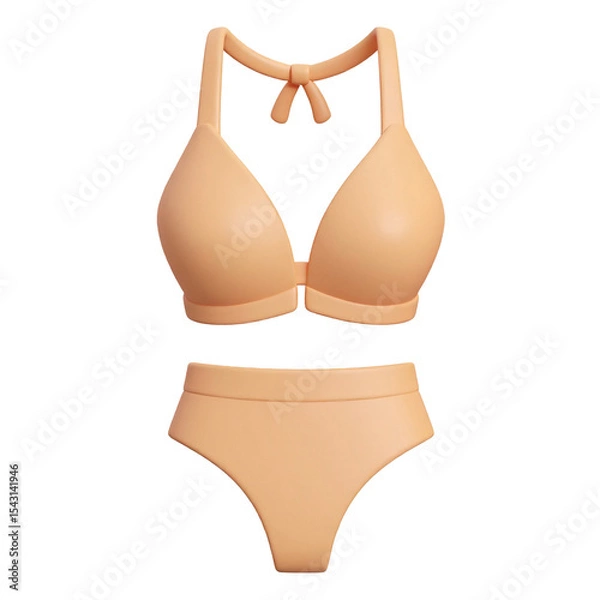 Obraz 3D Cartoon Bikini Set