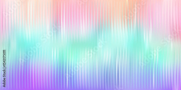 Fototapeta Vibrant vector illustration of a multicolored glass distortion background with pastel hues and a smooth blurred gradient. The artistic and dreamy effect adds a dynamic and modern feel, great for